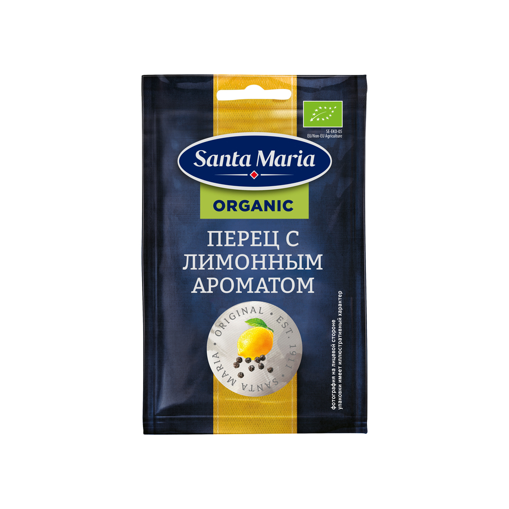 

Приправа Перец с лимонным ароматом Органик 17 г